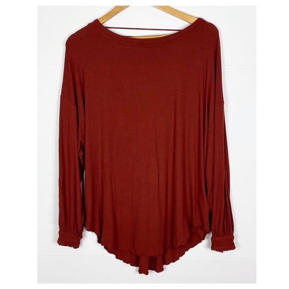 Free People Shimmy Shake Top Size Small Open Back Rust - Picture 10 of 10